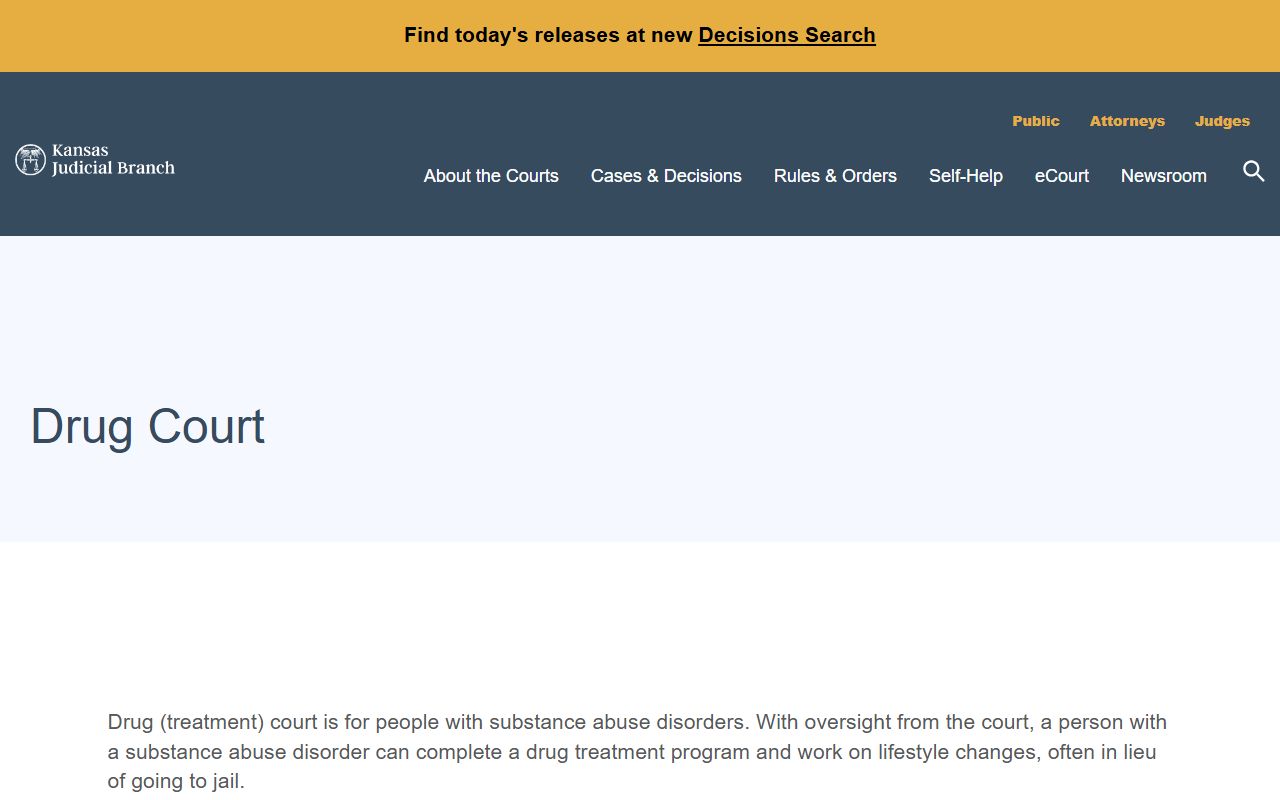 Rooks County arrest records and court charges Kansas drug court source
