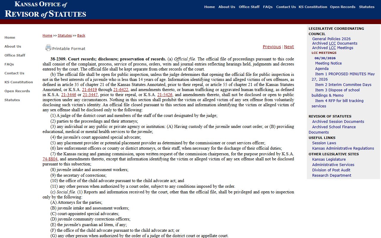 Rooks County arrest records and court charges juvenile record restriction source