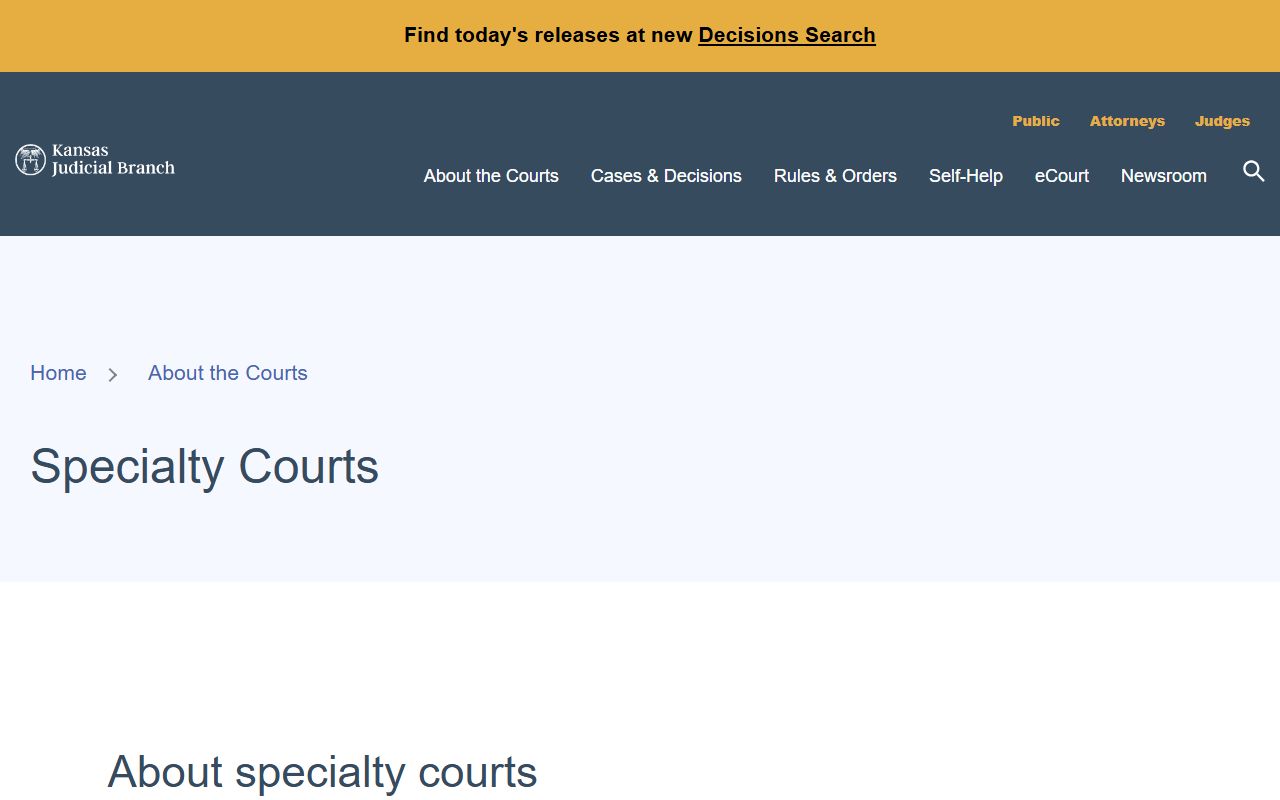 Rooks County arrest records and court charges specialty courts source