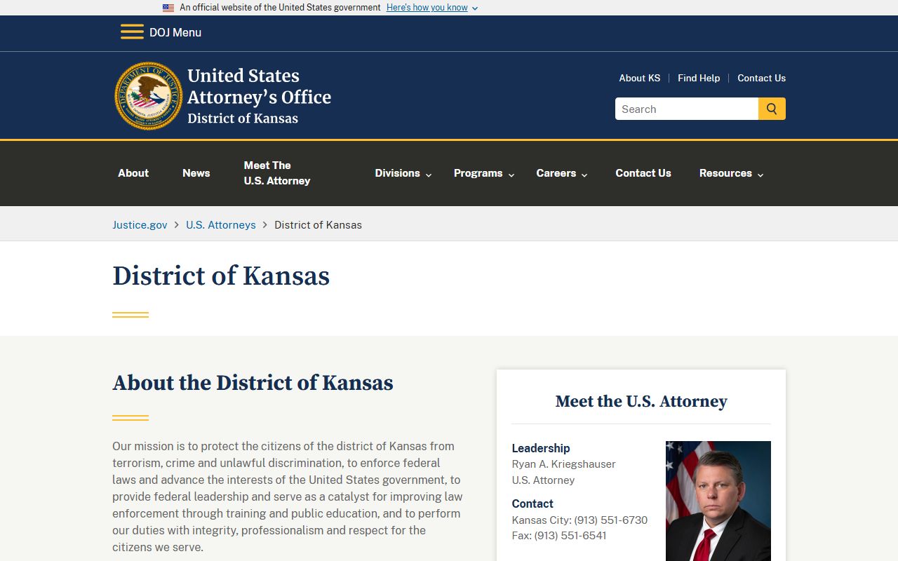 Rooks County criminal court records federal prosecutor source