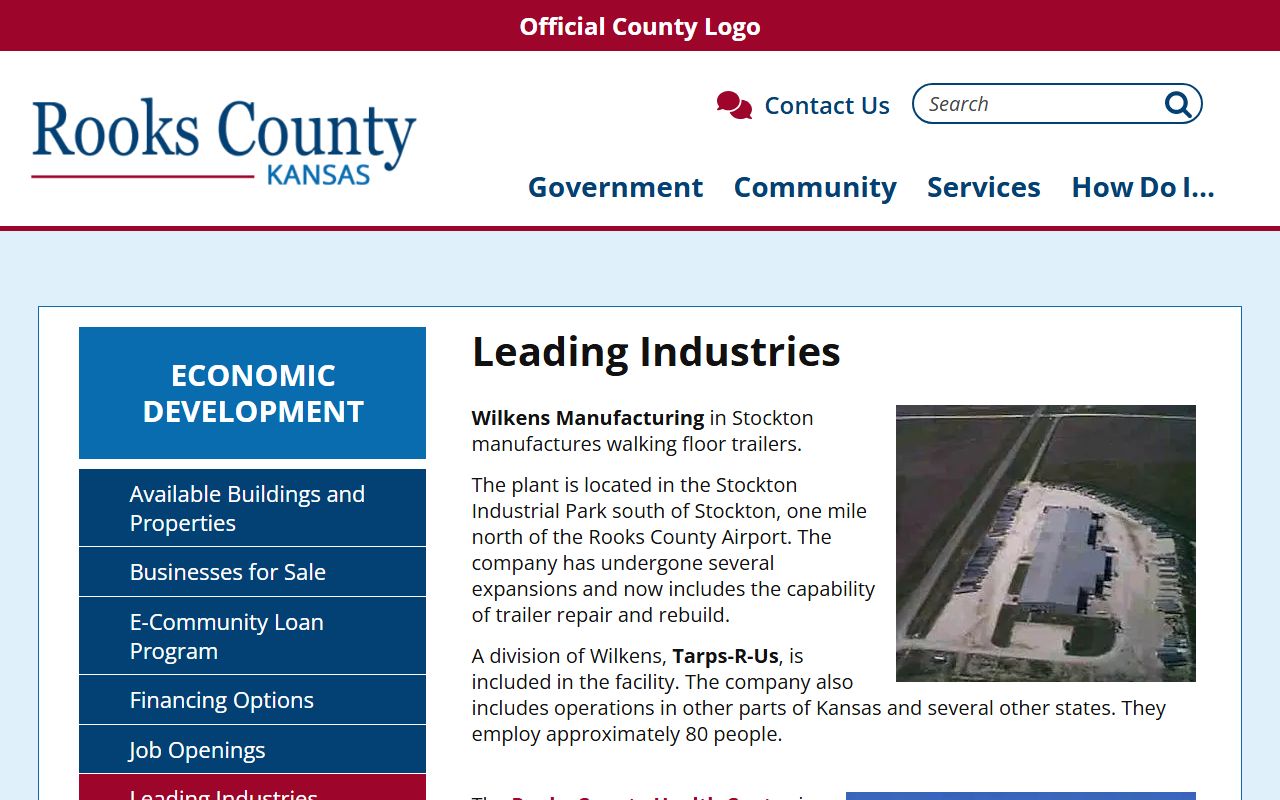 Rooks County Court records local industry context