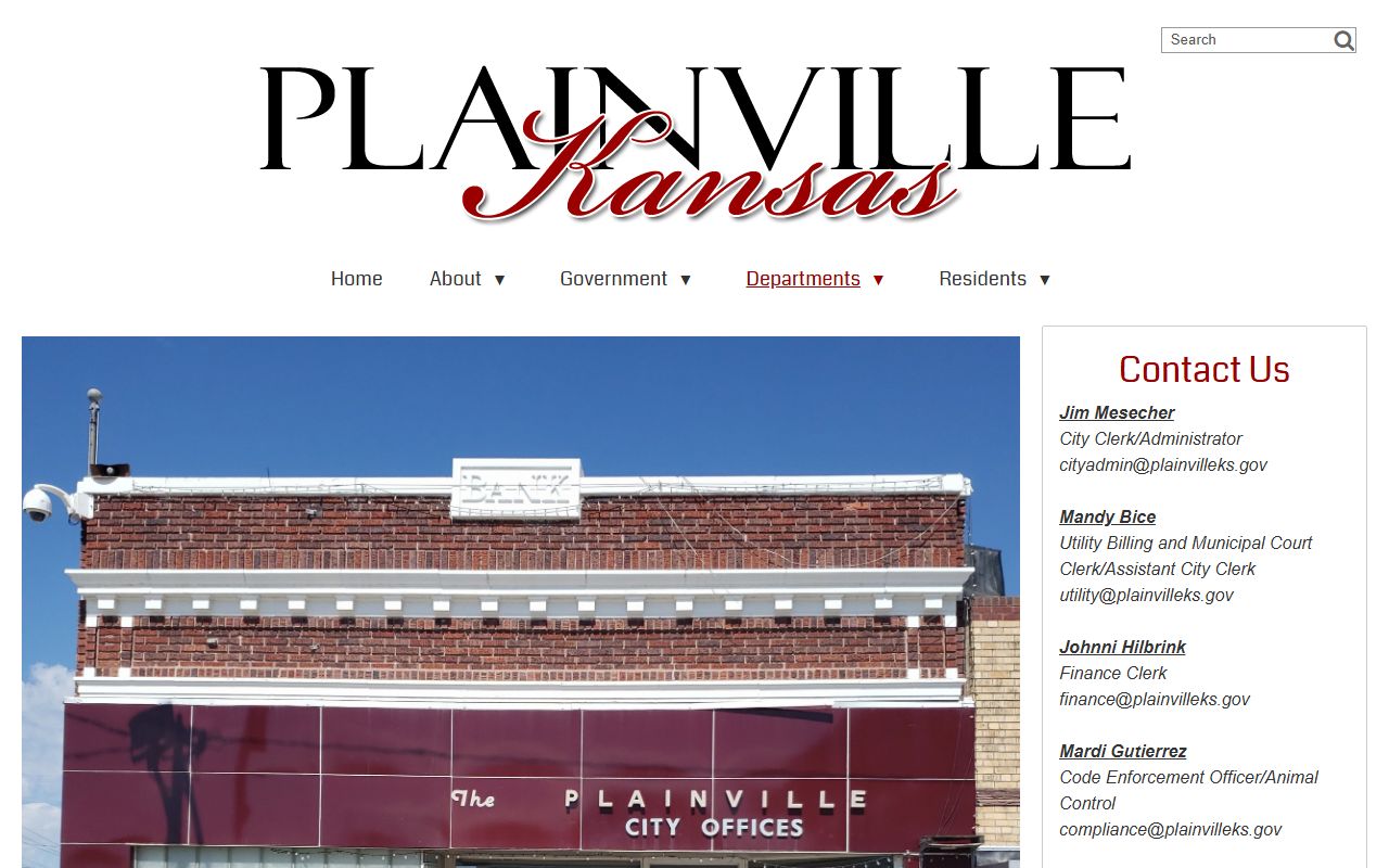 Rooks County marriage and divorce records Plainville city clerk municipal court contact