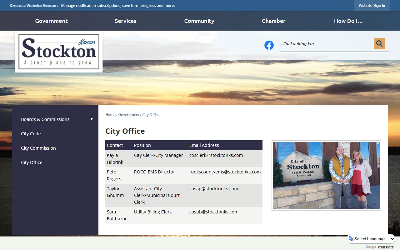 Rooks County traffic court records Stockton municipal court clerk source